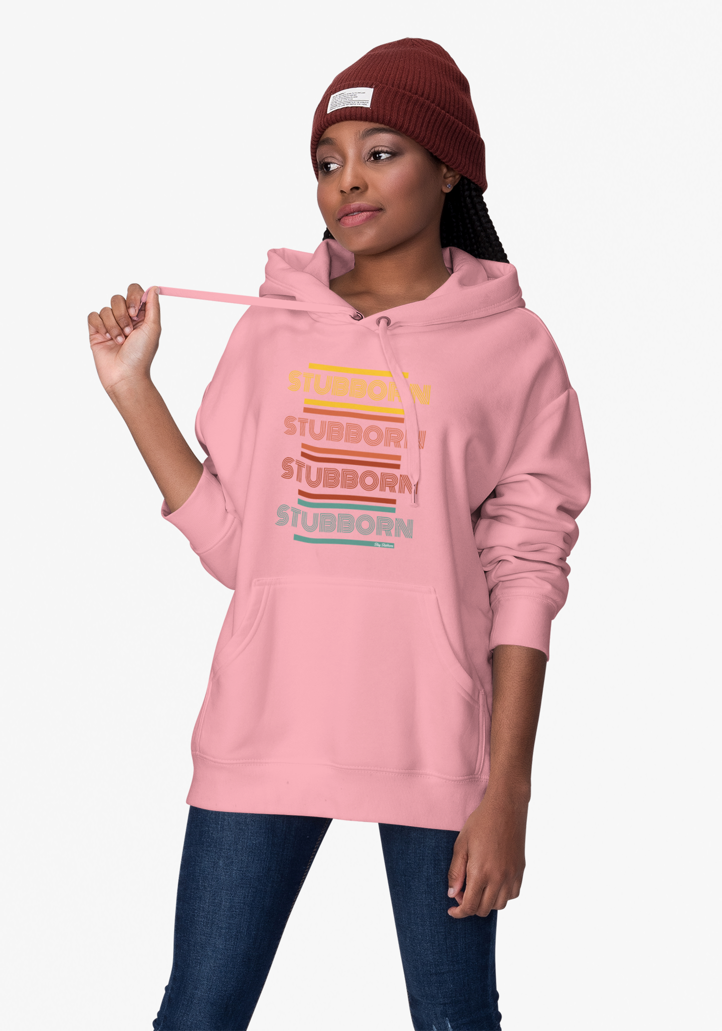 Stay Stubborn Retro -  Women's Hoodie