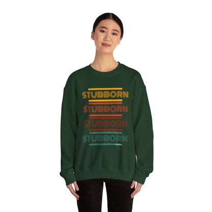 Stay Stubborn Retro - Women's Crewneck Sweatshirt