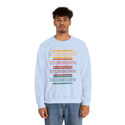 Stay Stubborn Retro - Men's Crewneck Sweatshirt