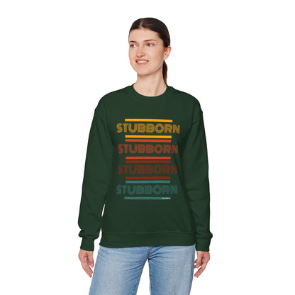 Stay Stubborn Retro - Women's Crewneck Sweatshirt