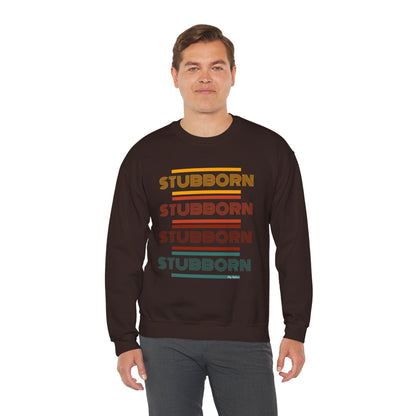 Stay Stubborn Retro - Men's Crewneck Sweatshirt