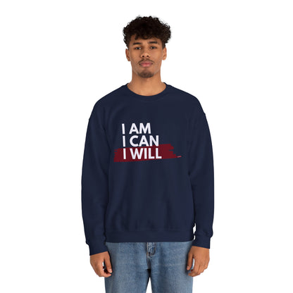 I AM, I CAN, I WILL - Men's Crewneck Sweatshirt