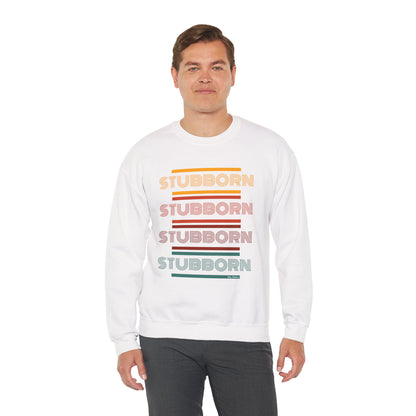 Stay Stubborn Retro - Men's Crewneck Sweatshirt