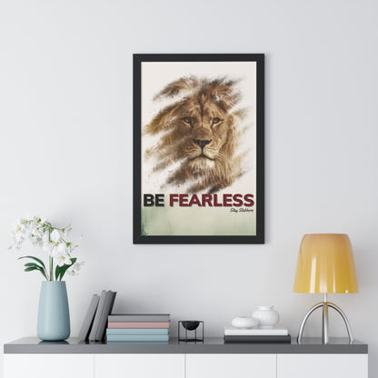 Fearless - Framed Vertical Poster