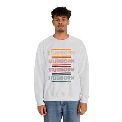 Stay Stubborn Retro - Men's Crewneck Sweatshirt