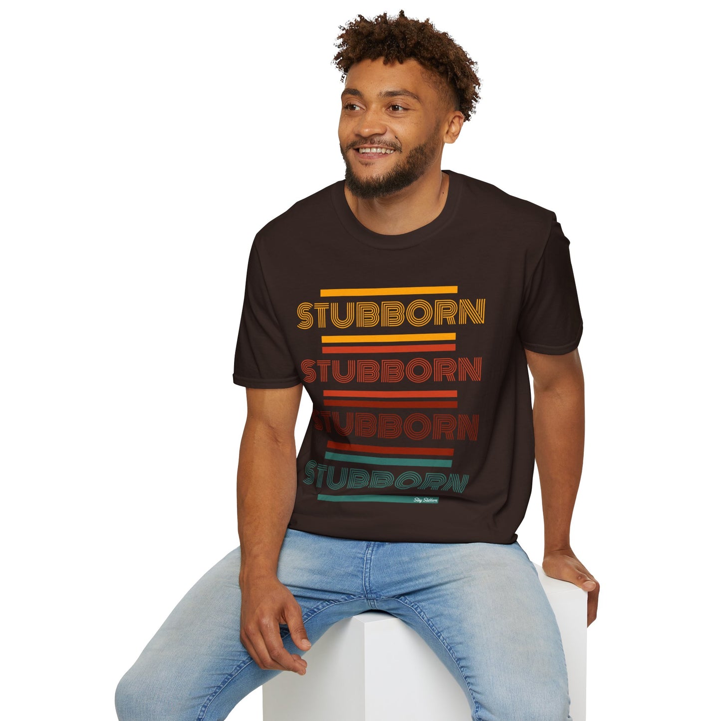 Stay Stubborn Retro - Men's T-Shirt