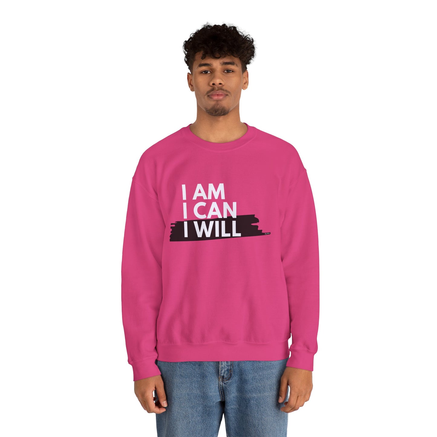 I AM, I CAN, I WILL - Men's Crewneck Sweatshirt