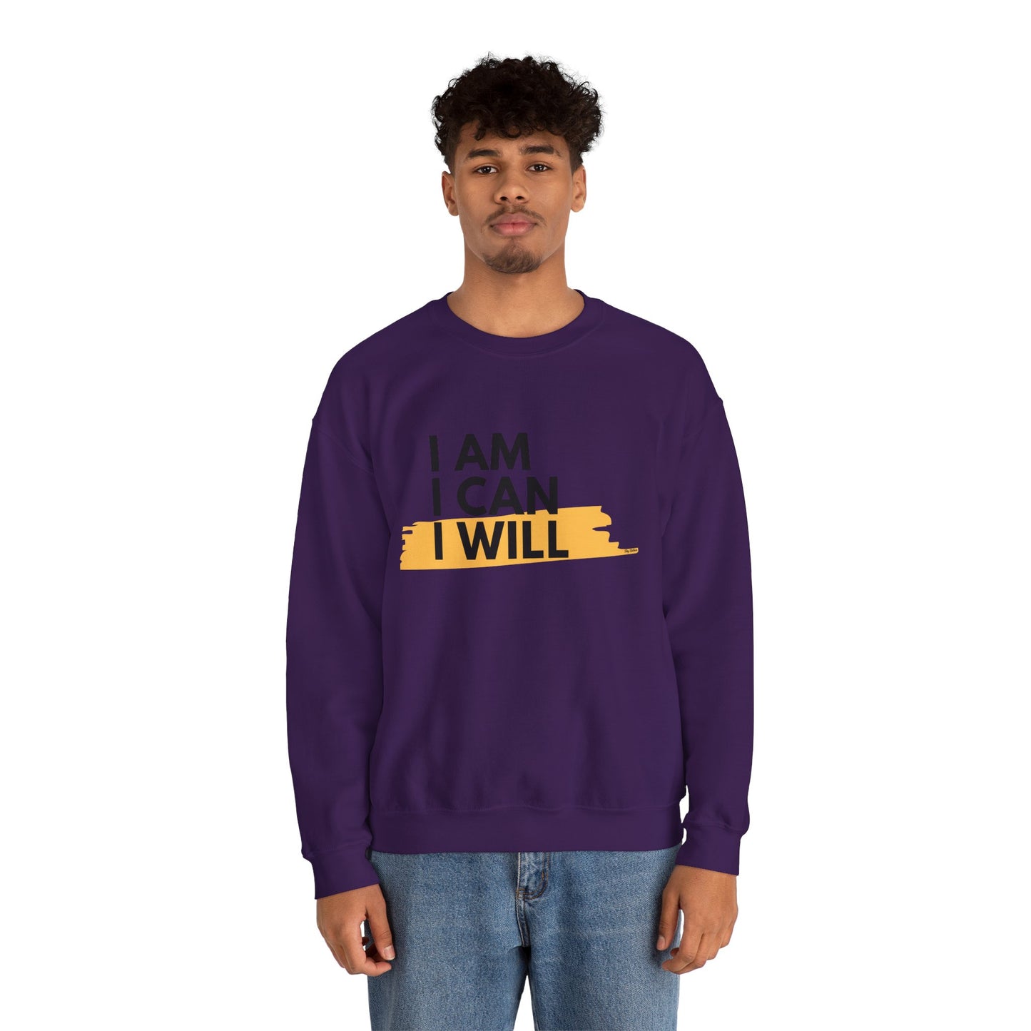 I AM, I CAN, I WILL - Men's Crewneck Sweatshirt