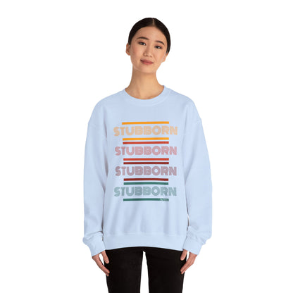 Stay Stubborn Retro - Women's Crewneck Sweatshirt