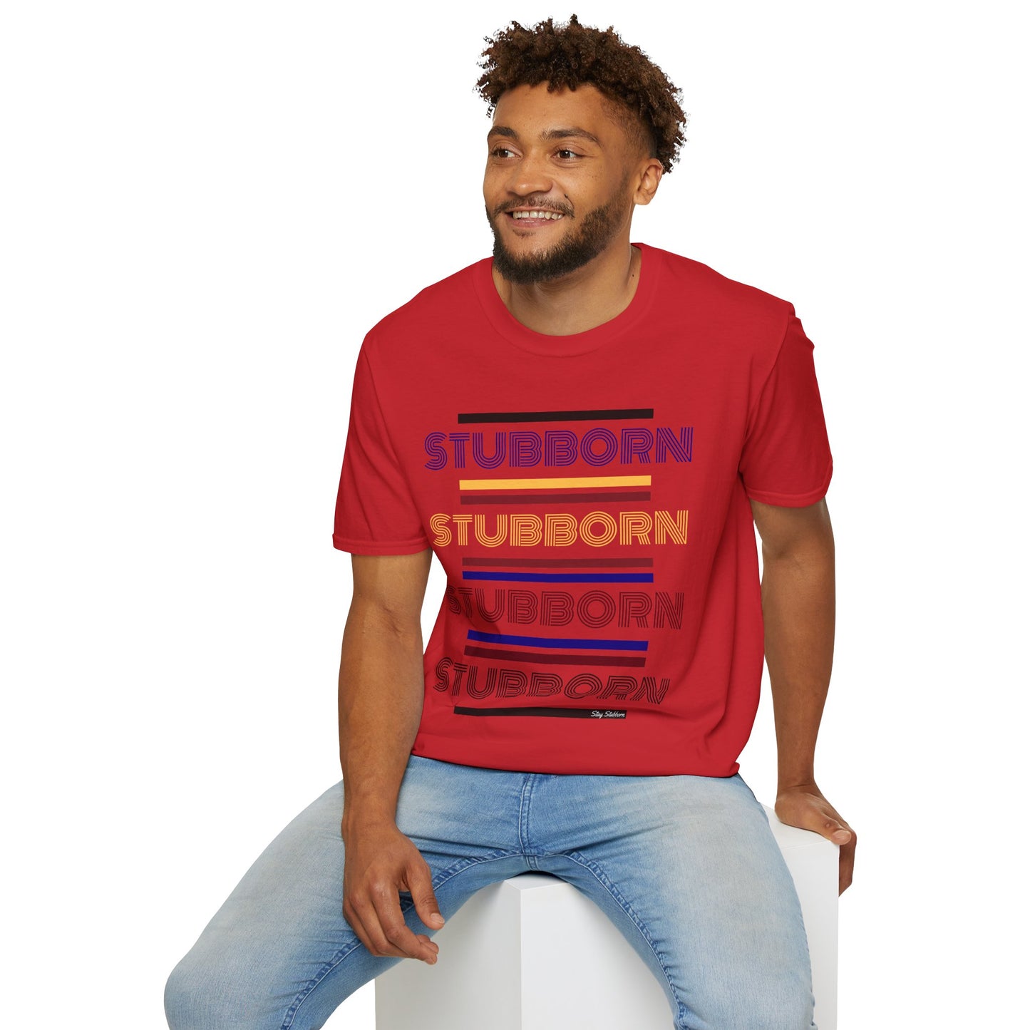 Stay Stubborn Retro - Men's T-Shirt