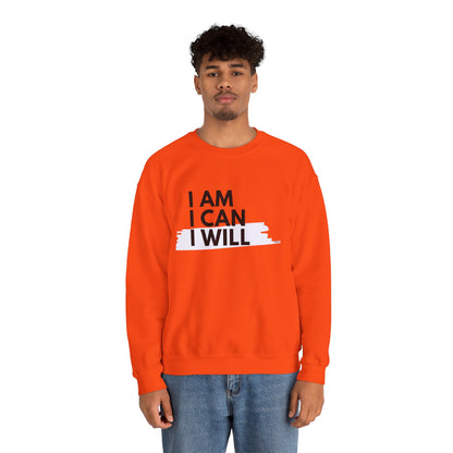 I AM, I CAN, I WILL - Men's Crewneck Sweatshirt