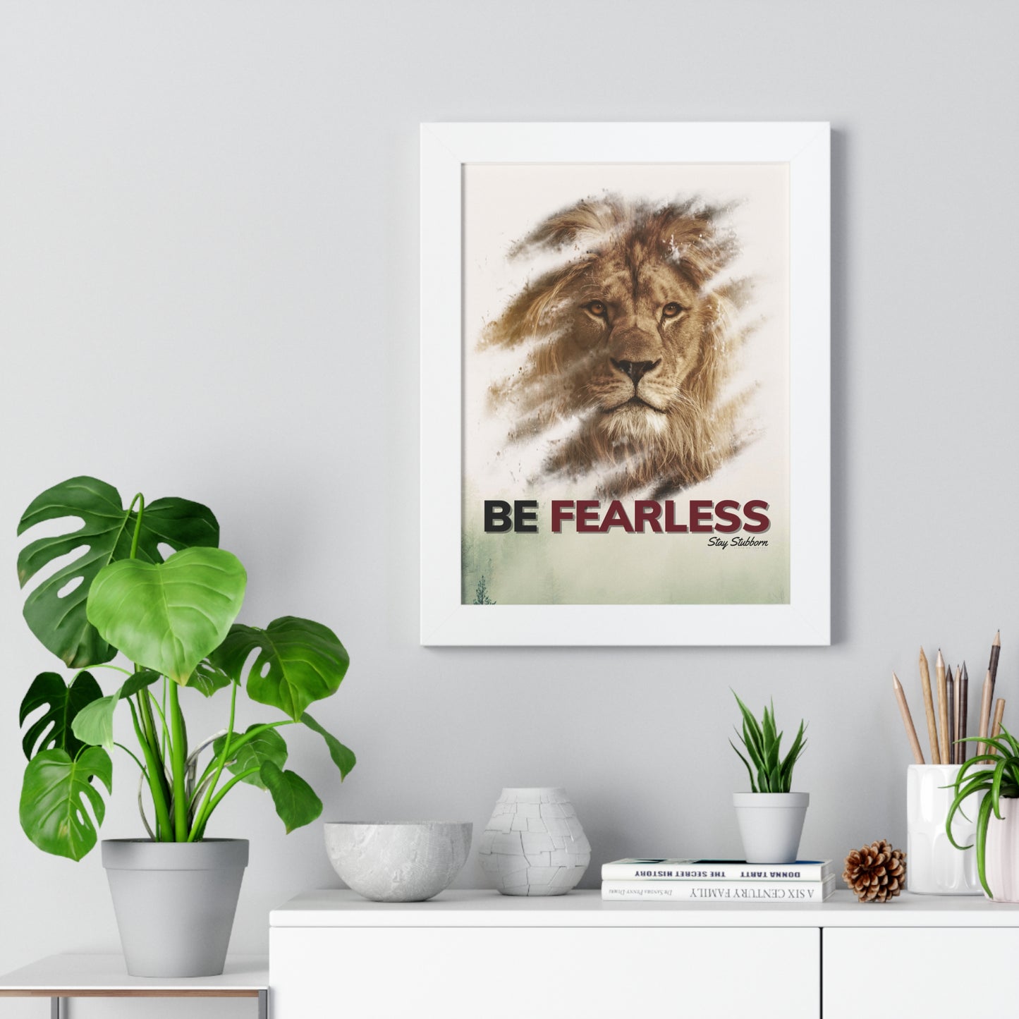 Fearless - Framed Vertical Poster